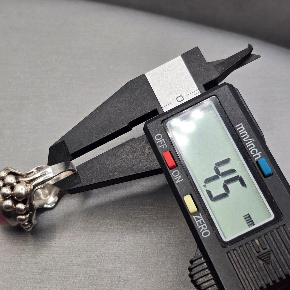 VTG Masha Archer Sterling Silver Pink Mabe Pearl Ring Size 7 Brutalist Statement - Picture 11 of 13